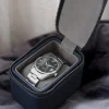 Stackers Groom Gifts | Watch Boxes*Zipped Travel Watch Box Navy