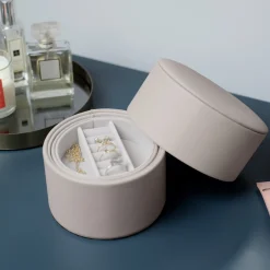 Stackers Mother Of The Groom Gifts | Mother Of The Bride Gifts*Bedside Table Jewellery Box Pod Taupe