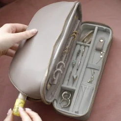 Stackers Honeymoon Gifts | Bridesmaid Gifts*Cosmetic and Jewellery Bag Taupe