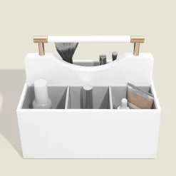 Stackers Bride Gifts | Makeup Organisers*Cosmetic Organiser White Pebble