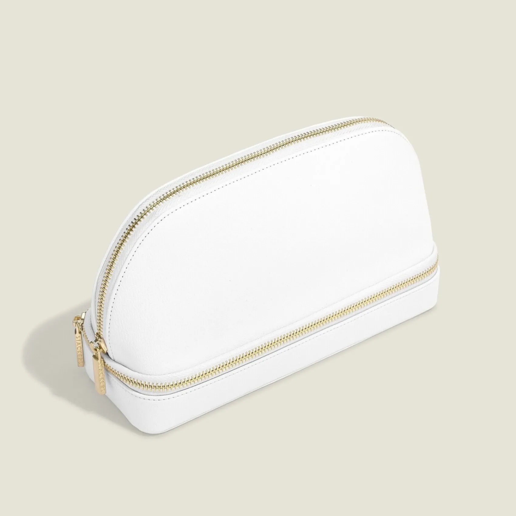 Stackers Honeymoon Gifts | Bridesmaid Gifts*Cosmetic and Jewellery Bag White Pebble