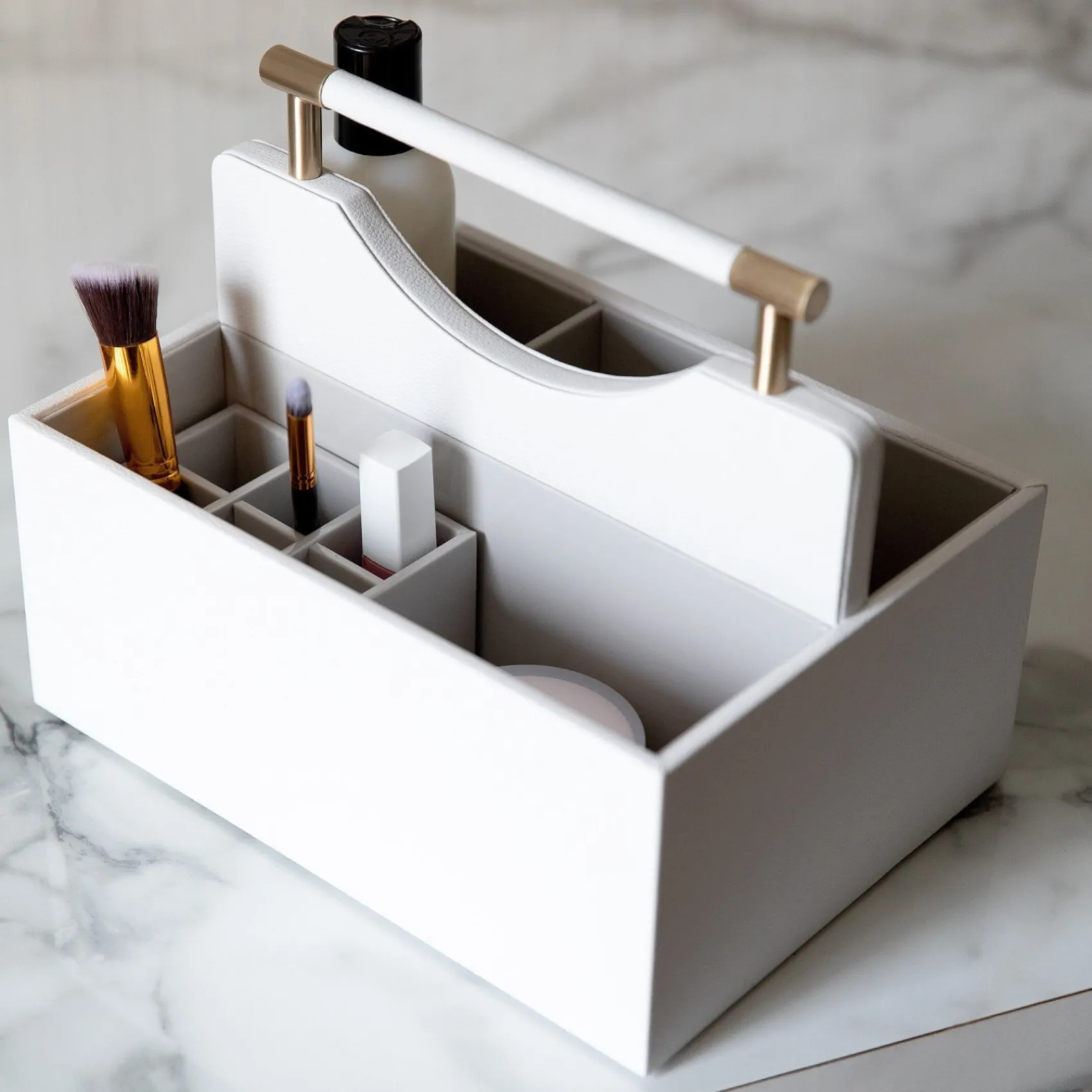 Stackers Bride Gifts | Makeup Organisers*Cosmetic Organiser White Pebble