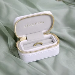Stackers Wedding Ring Boxes | Engagement Gifts*Pebble Ring Box White