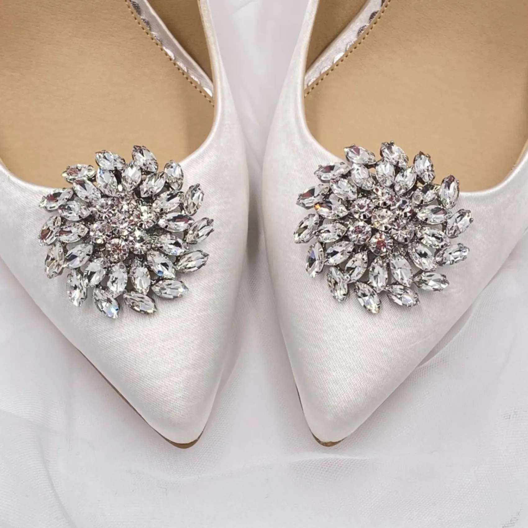 Lace & Favour Shoe Jewellery | Shoe Clips*Sunbeam Sparkly Crystal Shoe Clips