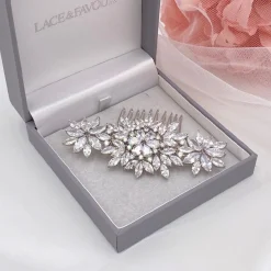 Lace & Favour Prom Hair Clips & Combs | Crystal Hair Accessories*Sundance Sparkling Crystal Wedding Hair Comb Silver