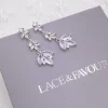Lace & Favour Silver Prom Jewellery | Prom Earrings*Tanzania Cubic Zirconia Drop Earrings Silver