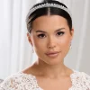 Lace & Favour Prom Headbands & Tiaras | Crystal Hair Accessories*Tatiana Low Crystal Bridal Tiara Silver