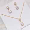 Lace & Favour Bridesmaid Gifts | Crystal Jewellery*'Thank You For Being My Bridesmaid' Gold Crystal Jewellery Set