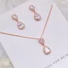 Lace & Favour Bridesmaid Gifts | Crystal Jewellery*'Thank You For Being My Bridesmaid' Rose Gold Crystal Jewellery Set