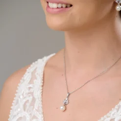 Lace & Favour Bride Gifts | Vintage Jewellery*Vienna Vintage Pearl Drop Wedding Necklace