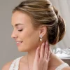 Lace & Favour Bride Gifts | Vintage Jewellery*Vienna Vintage Pearl Drop Wedding Earrings Ivory/ Silver