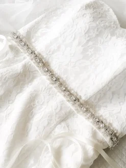 Beads & Beyond Wedding Dress Belts*Wentworth Vintage Inspired Crystal and Feather Bridal Belt