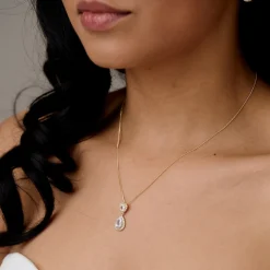 Lace & Favour Gold Prom Jewellery | Prom Jewellery Sets*Zara Gold Teardrop Crystal Wedding Jewellery Set